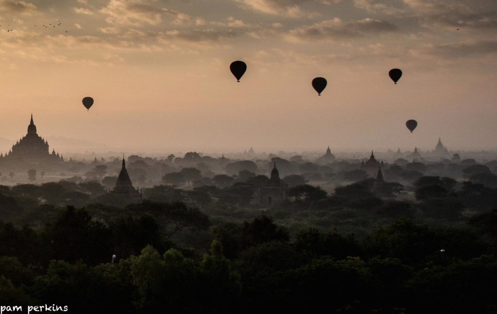 Ballooning over Bagan