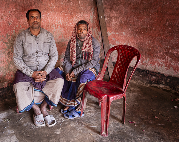 Bangladesh man and woman seated